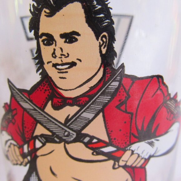 WWF 1990 Brutus The Barber Beefcake Glass, World Wrestling Federation, B222 - Picture 2 of 5